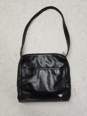 • Dockers Genuine Leather Shoulder Handbag Purse Black